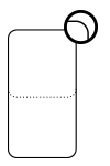 Variante B | Abgerundete Ecken Radius = 3,5 cm rechteckig / quadratisch