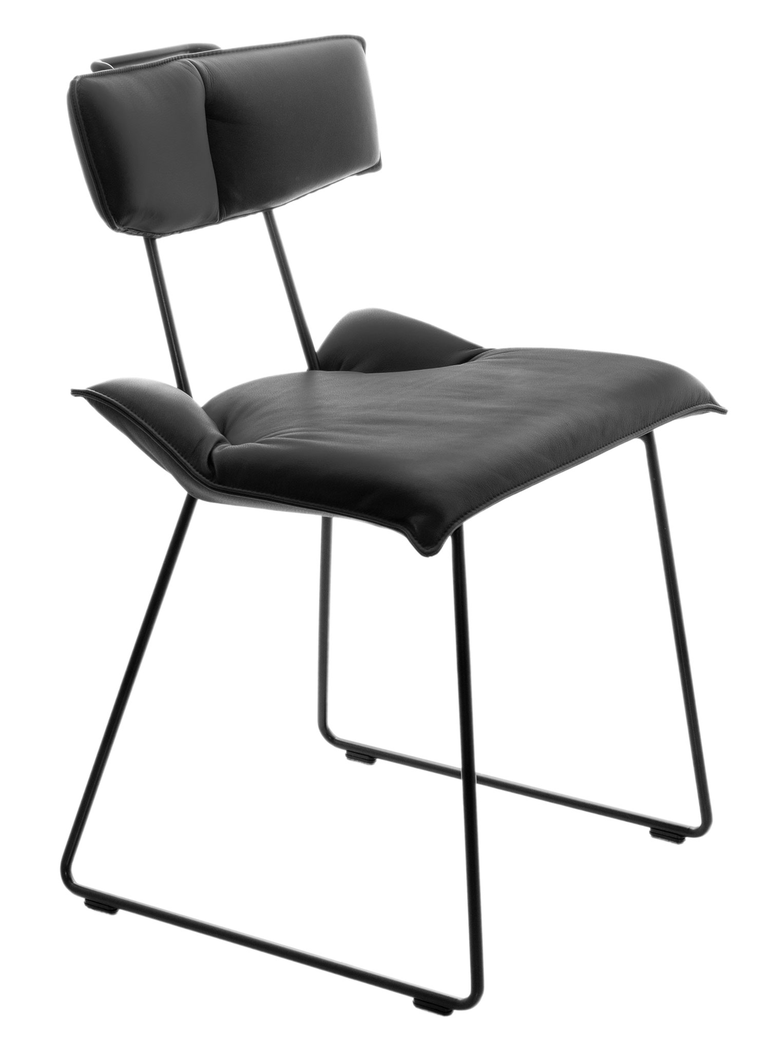 kwik-designmoebel_ray-stuhl_leder-silk-185-smoke_gestell-moodblack-m01_02ukFLku4f9VnDq RÄY - Stuhl mit Herz