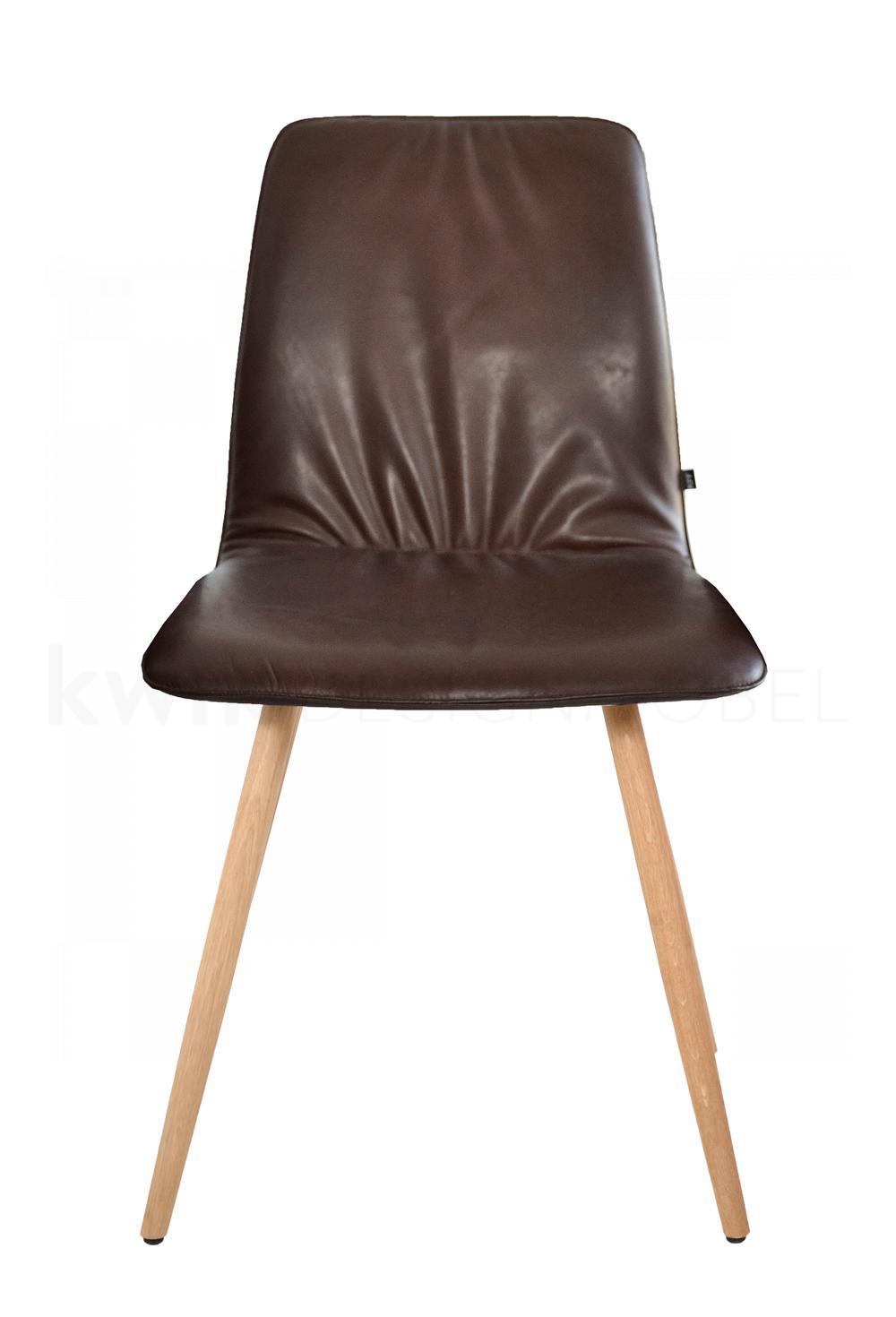 MAVERICK CASUAL Stuhl mit Holzgestell konisch