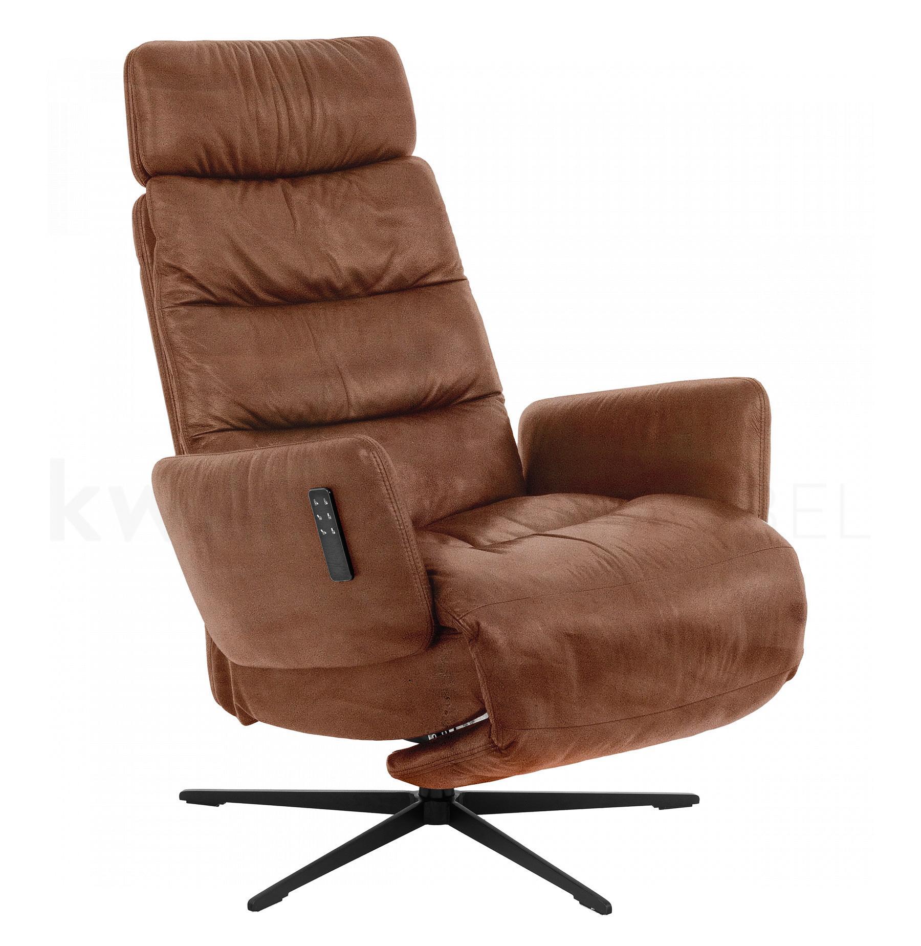 ARVA E-LOUNGE Relaxsessel mit Kopfstütze & 5-Fuß-Stern-Gestell