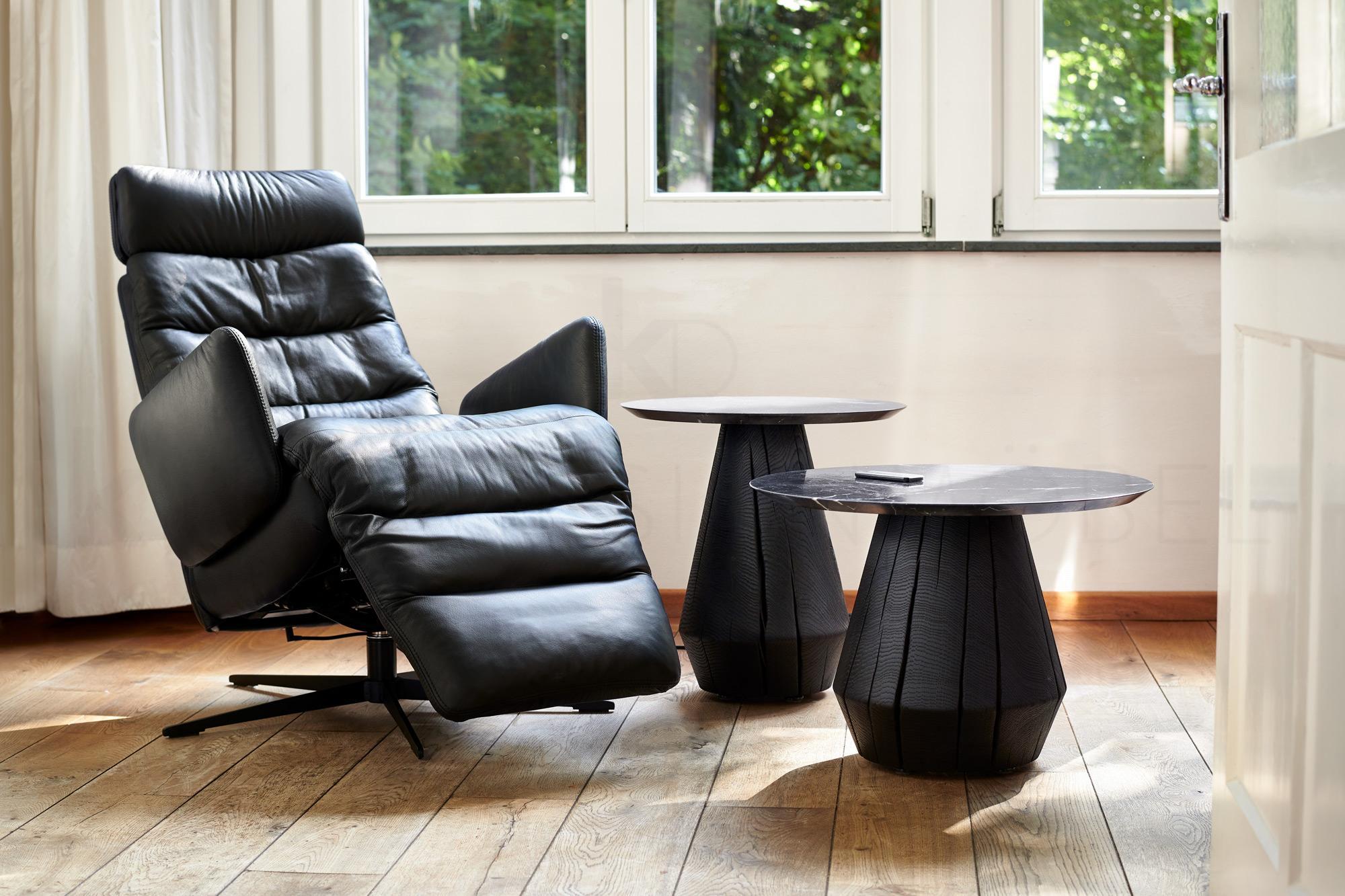 ARVA E-LOUNGE Relaxsessel mit Kopfstütze & 5-Fuß-Stern-Gestell