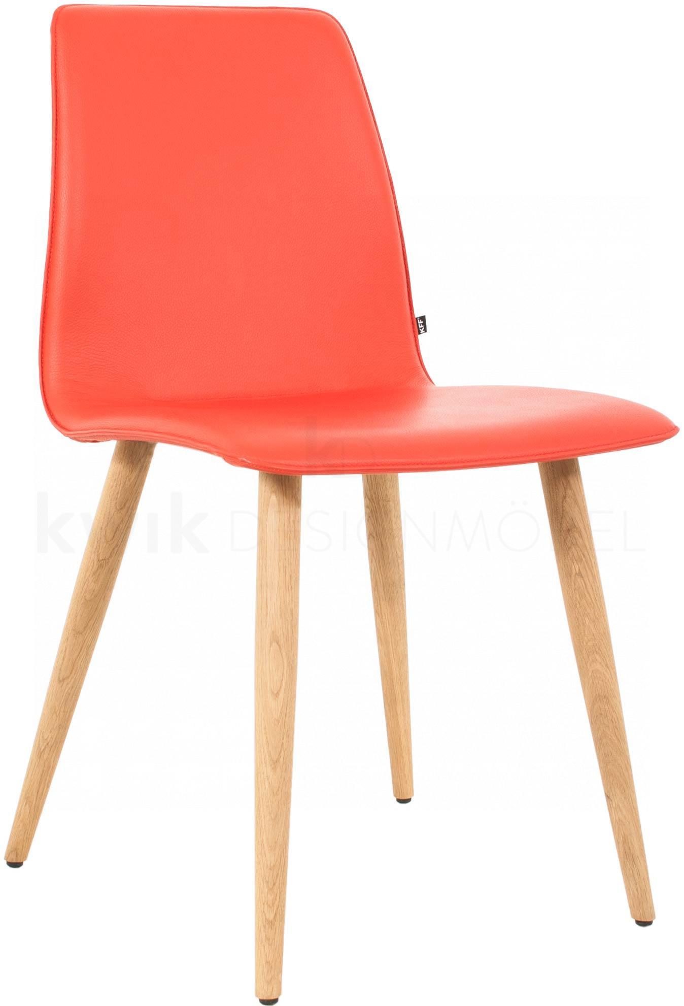 MAVERICK Stuhl mit Holzgestell konisch
