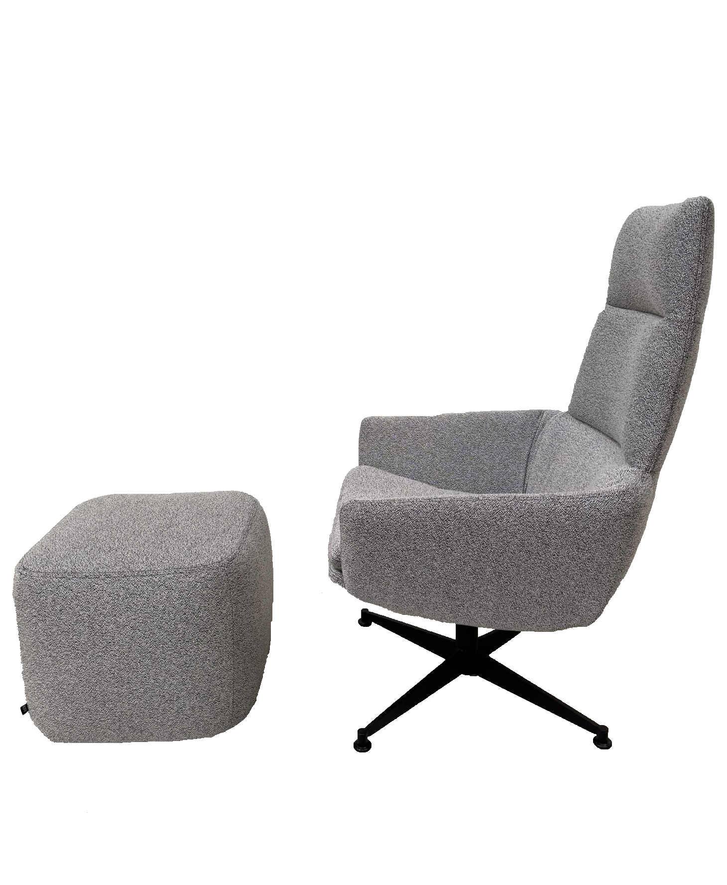 FAYE LOUNGE Sessel mit Polsterhocker