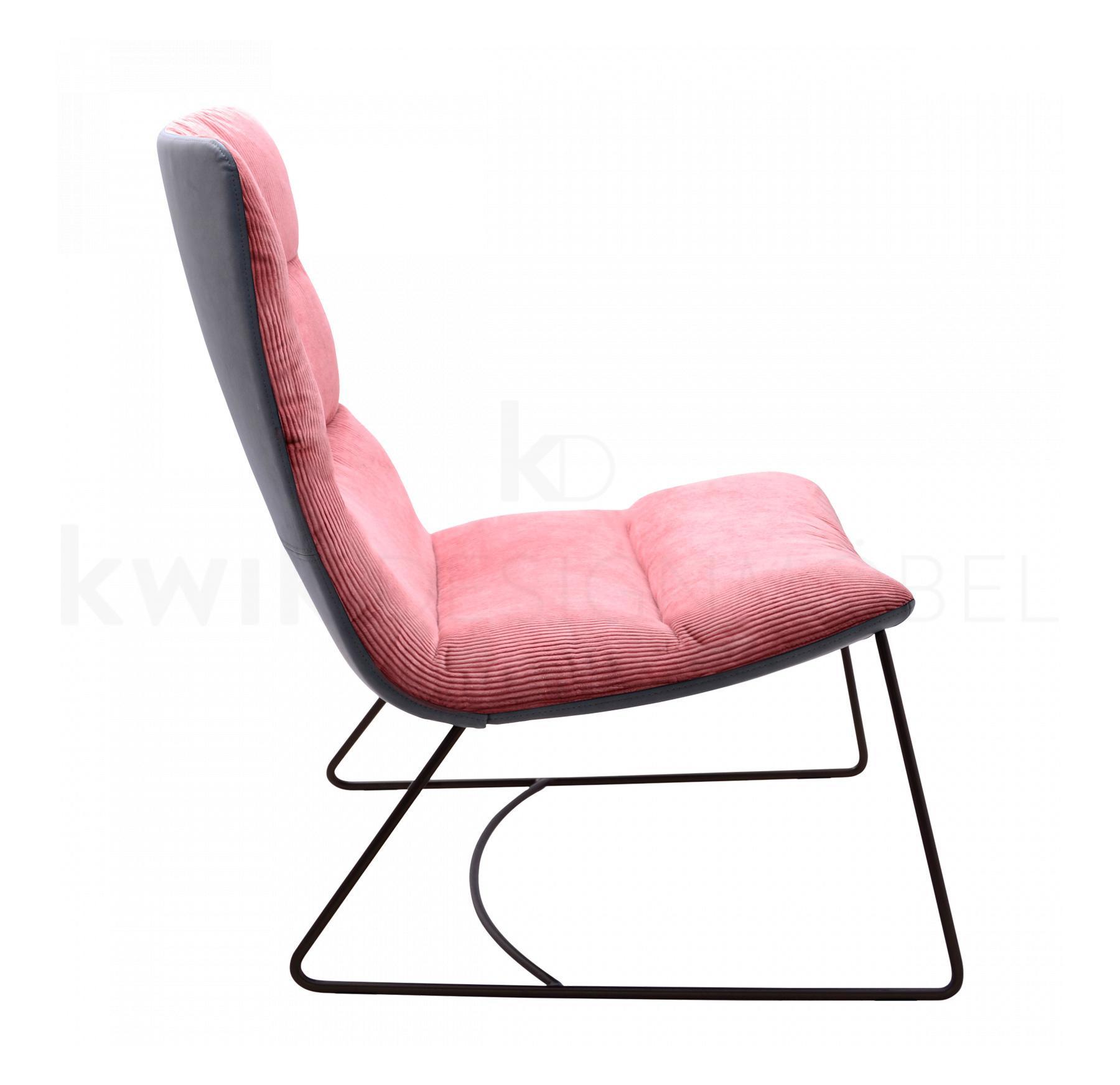 ARVA LIGHT LOUNGE Sessel mit Drahtkufengestell
