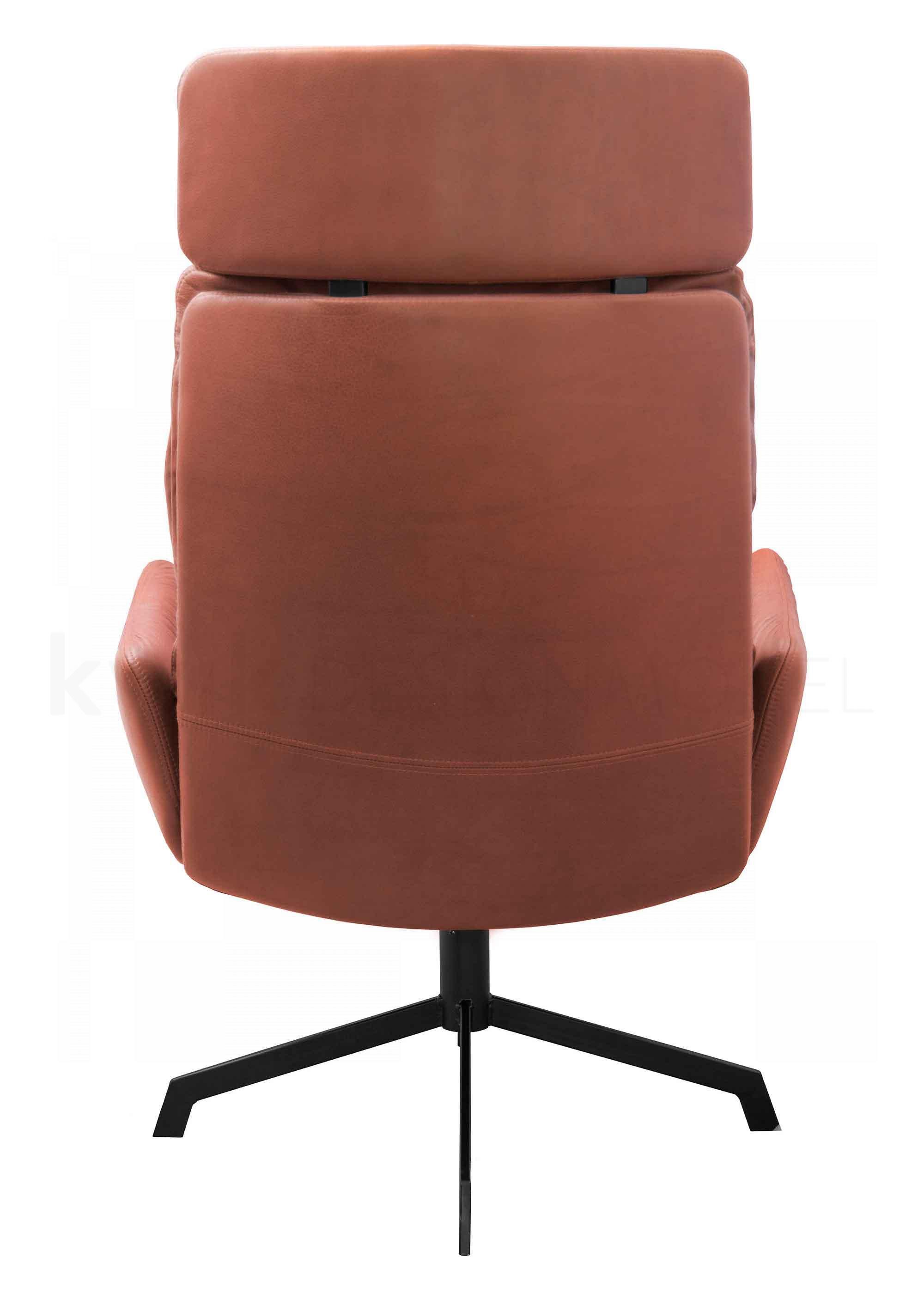 ARVA LOUNGE Armlehnensessel mit Kopfstütze & 4-Fuss-Stern-Gestell