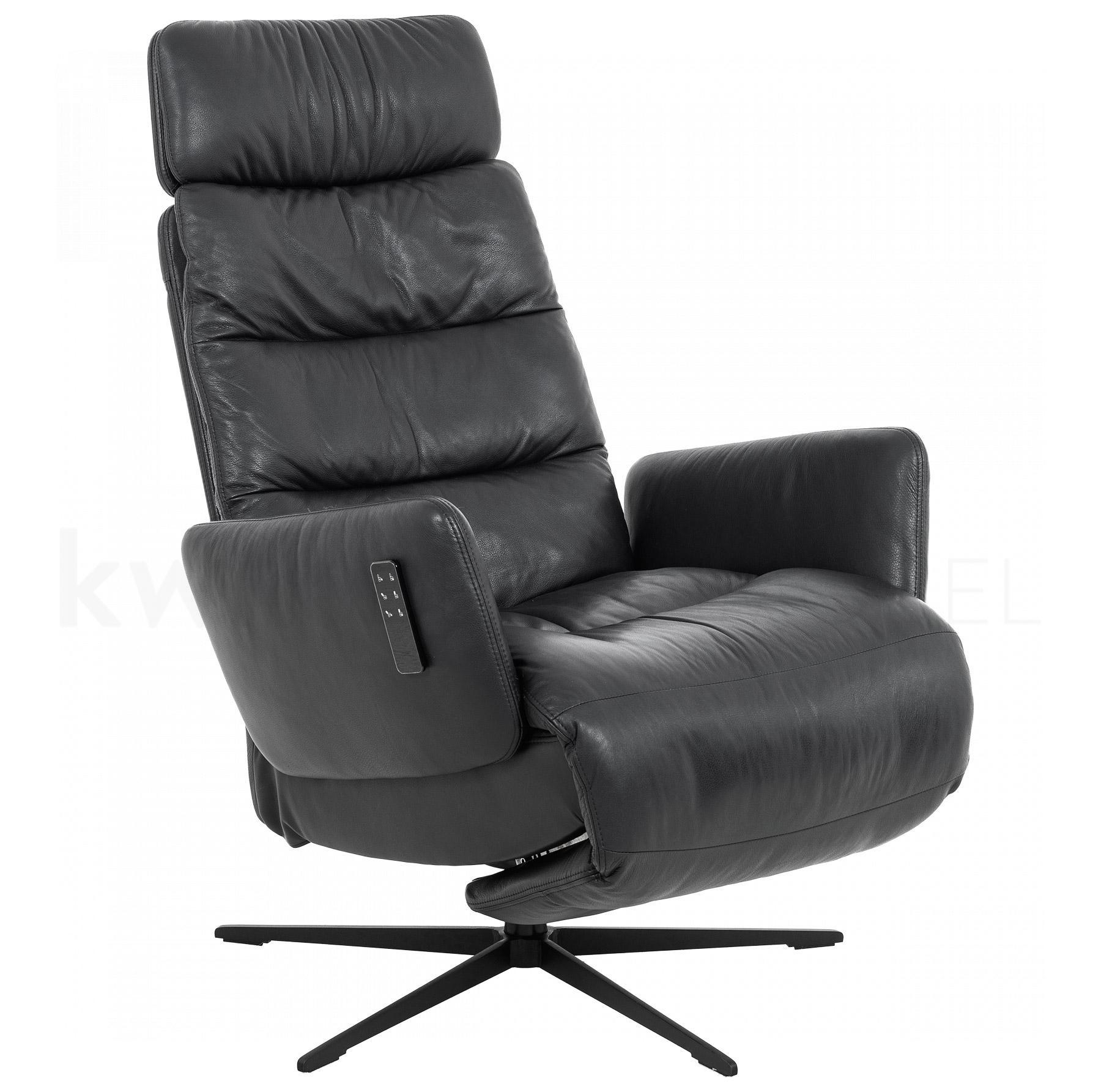 ARVA E-LOUNGE Relaxsessel mit Kopfstütze & 5-Fuß-Stern-Gestell