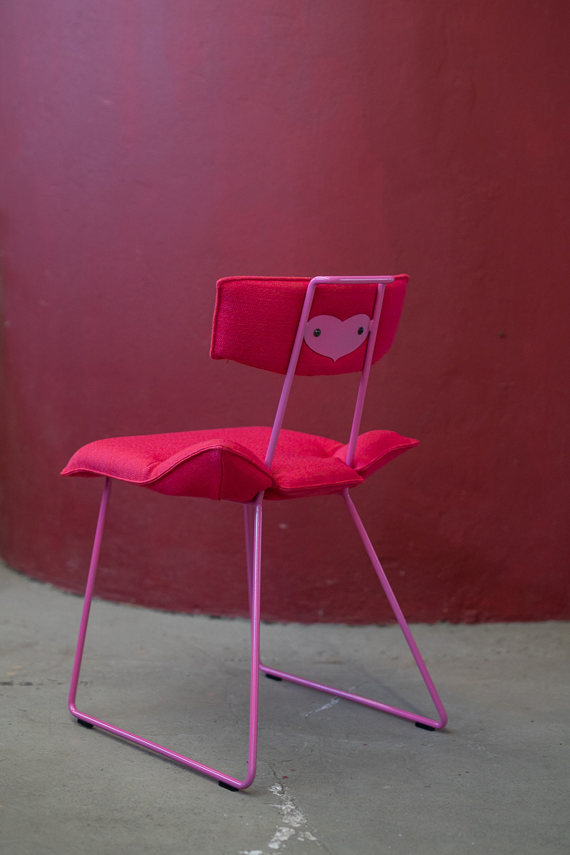 Stuhl mit Herz [Pink Edition]