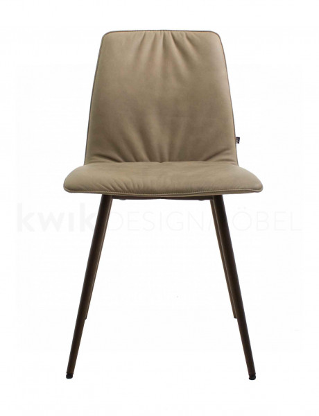 MAVERICK CASUAL Stuhl mit Stahlgestell konisch