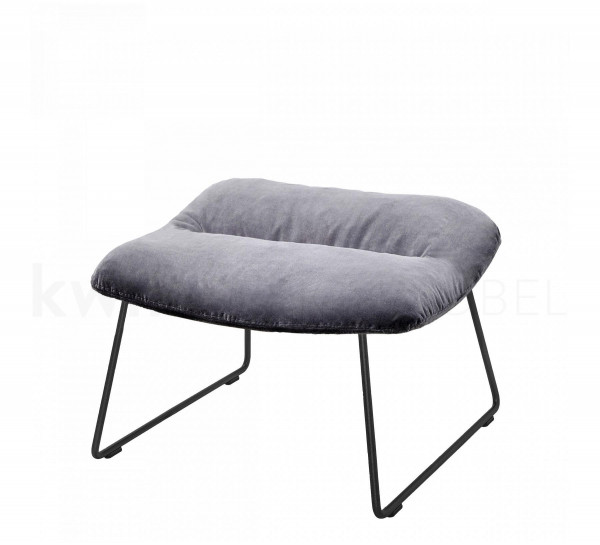 ARVA LIGHT LOUNGE Ottoman mit Drahtkufengestell